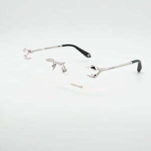 Roberto Cavalli VRC022 0579 Unisex Eyeglasses Palladium 58mm Square Frame